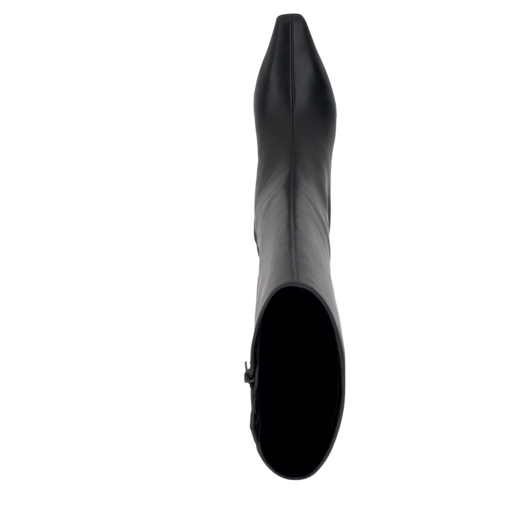 INC International Concepts Black Knee-High Pointed-Toe Boots - Picture 4 of 12